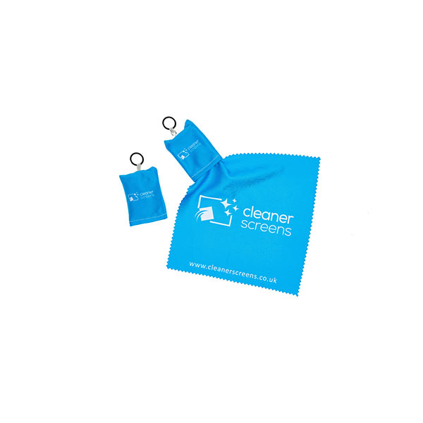 Custom Printed Screen Cleaner with Pouch and Keyring Attachment